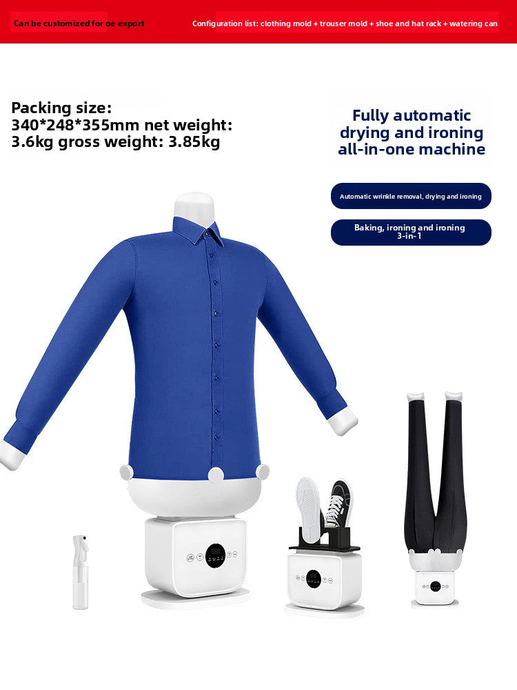 Lazy person fully automatic human-shaped ironing machine, drying and shoe-drying iron