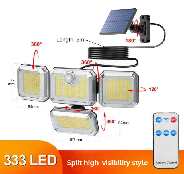 Smart Solar Induction Outdoor Wall Light