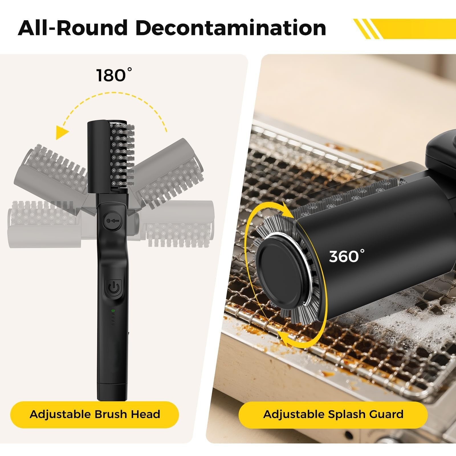 Electric barbecue brush