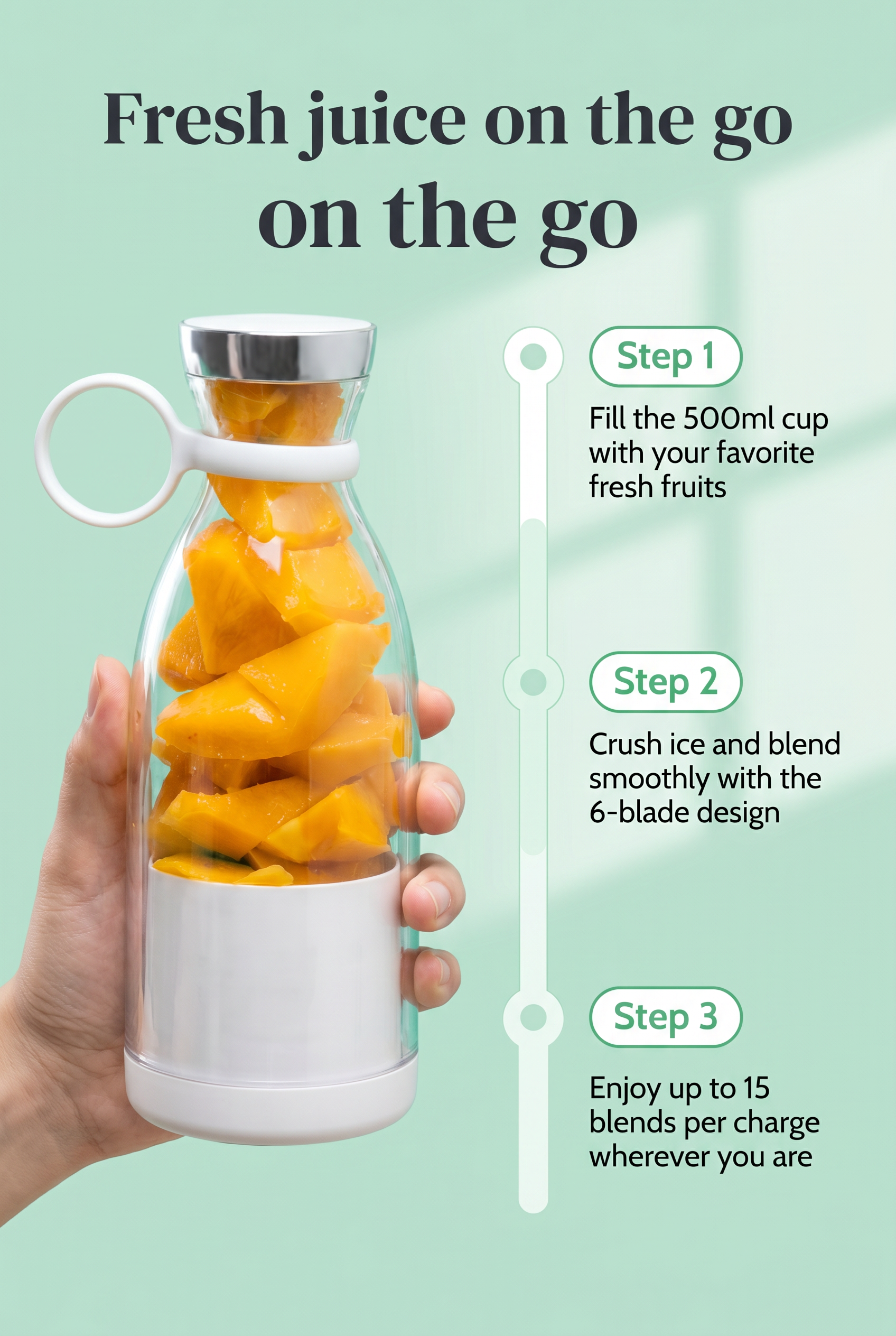 Portable Electric Juicer Blender Cup