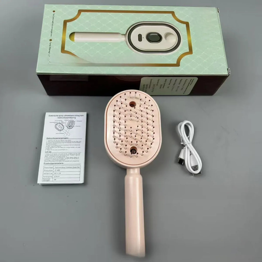 Spray airbag massage comb