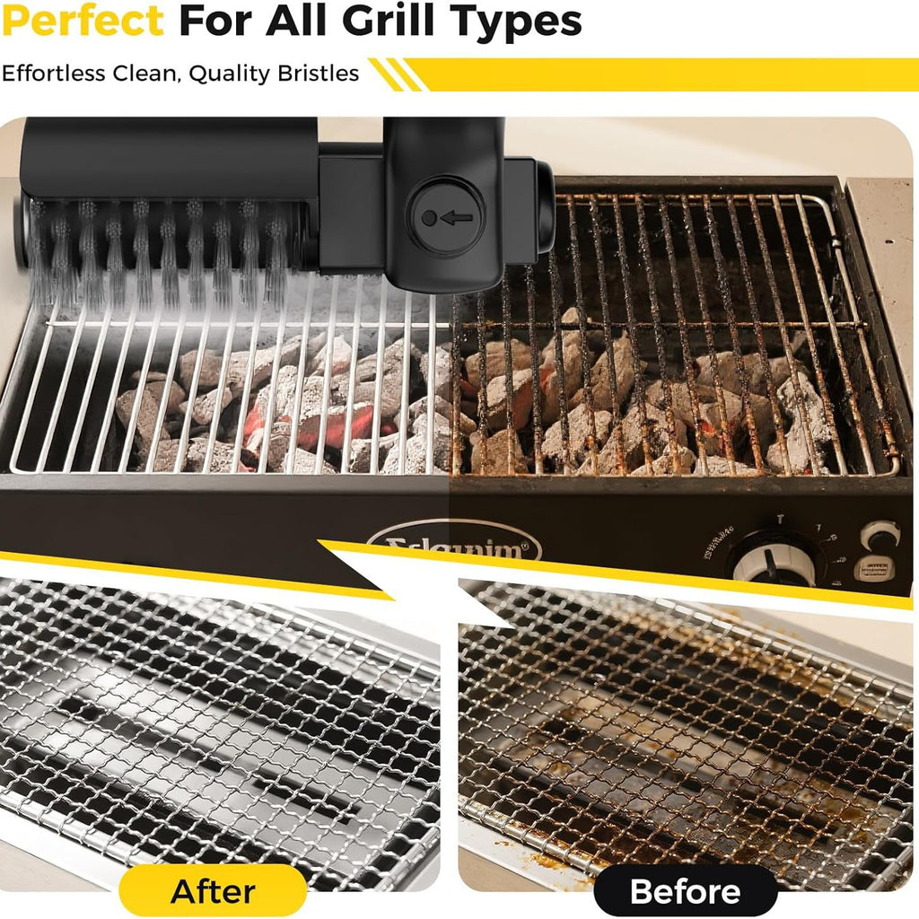 Electric barbecue brush